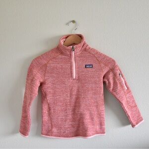 Patagonia girls better sweater quarter zip jacket
